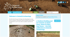 Desktop Screenshot of cotswoldarchaeology.co.uk