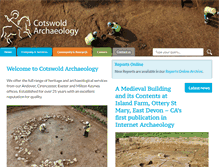 Tablet Screenshot of cotswoldarchaeology.co.uk
